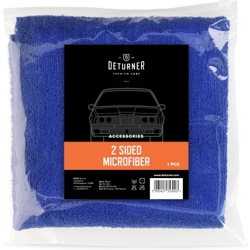 DETURNER 2 SIDED MICROFIBER 40x40 380gsm uniwersalna mikrofibra bezszwowa